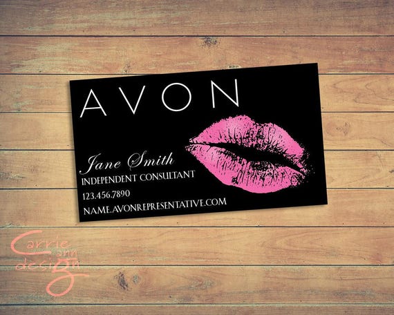 printer 7 5 card x printable kiss download AVON card lips business