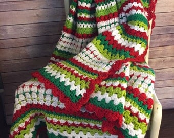 Easy crochet afghan Etsy
