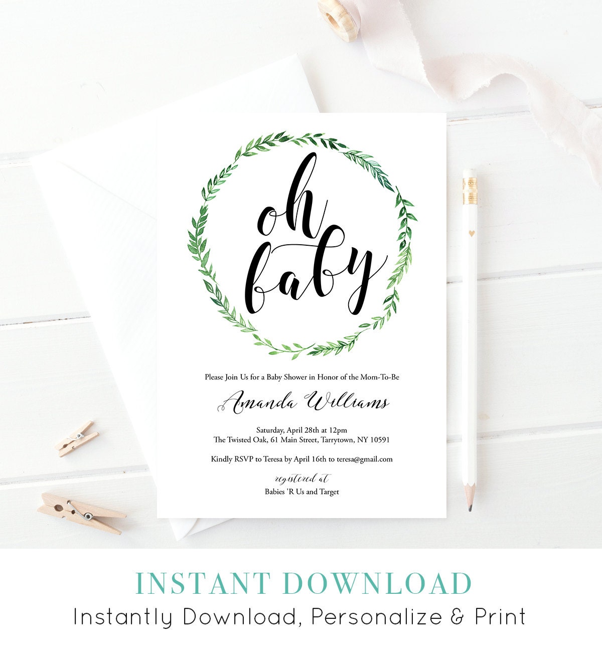 Oh Baby Invitations 10