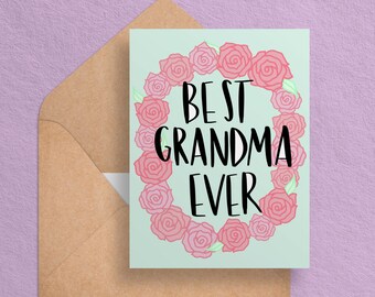 Mother's Day Card for Grandma Grandma Card Grandma