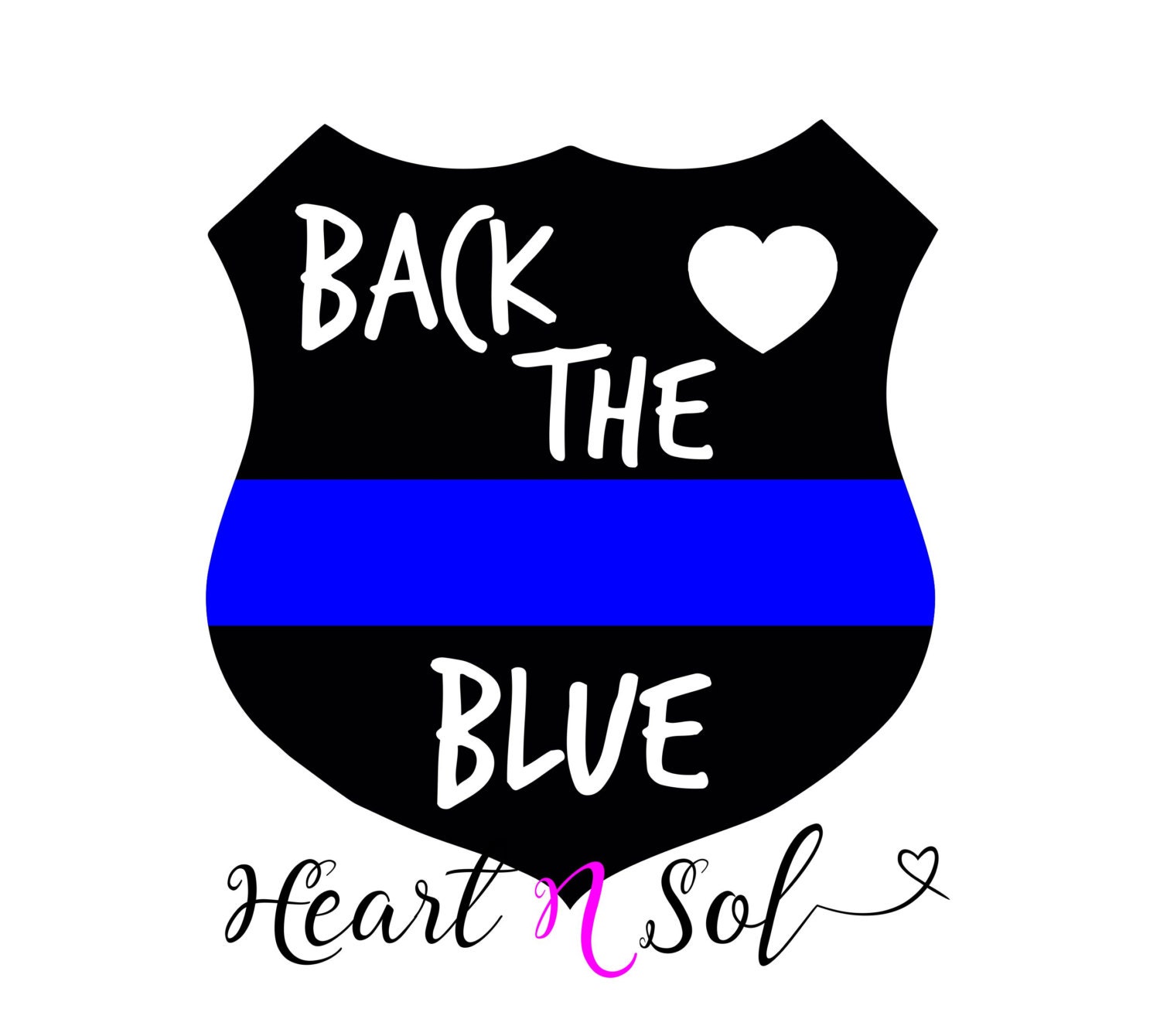 Download Back the blue, Police, Thin blue line, SVG, EPS, DXF ...