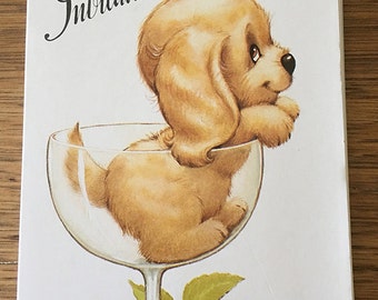 Vintage | Puppy | Birthday | Invitations