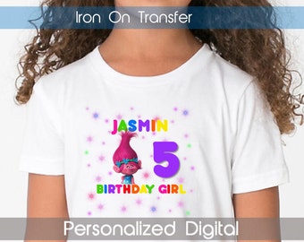 Moana Birthday Girl Iron On Transfer Moana Iron on Transfer