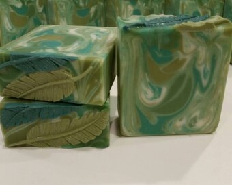 Morrocan Mint scented Handmade Vegan Cold Process Soap