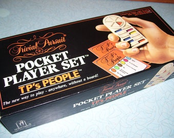 Vintage Horn Abbot 1987 Trivial Pursuit Pocket Player Set