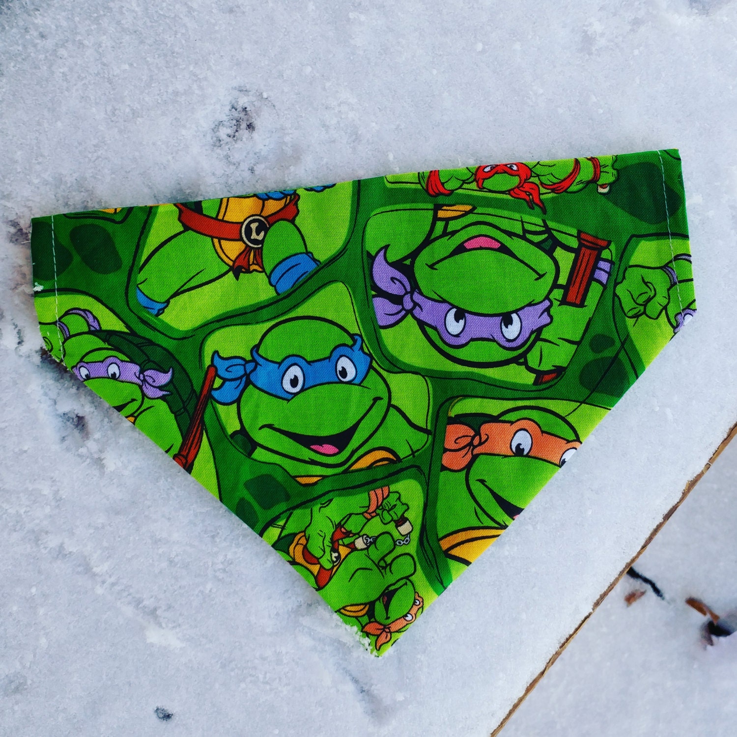 TMNT Dog Bandana Teenage Mutant Ninja Turtles slide on