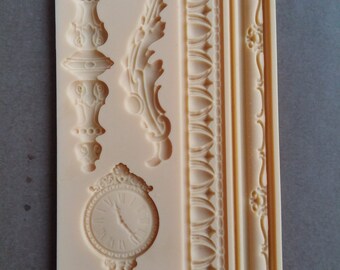 Silicon mold - Ornaments Furniture decoration mold - Epoxy, resin, plaster, polymer clay mold