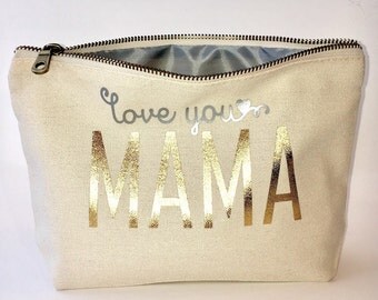 Mother's day personalized Makeup bag- cosmetic bag- Valentines gift- Mothers' day- Pouches - Gifts for Mom - unique gift- Personalized co