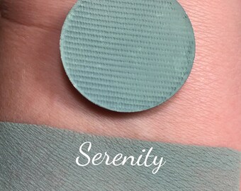 SERENITY- Pressed Matte Eyeshadow- Teal / Blue Green