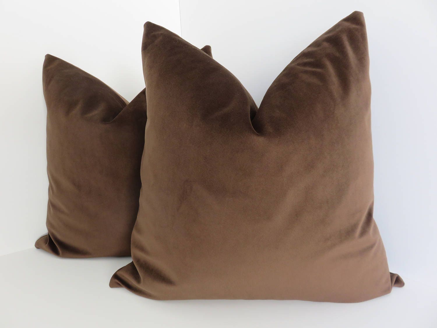 Dark Brown Velvet Pillows Velvet Pillow Covers Velvet pillow