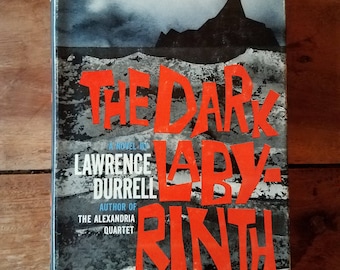 The Dark Labyrinth by Lawrence Durrell, Vintage Book, The Dark Labyrinth, Old Books, Science Fiction, Lawrence Durrell, Rare Books