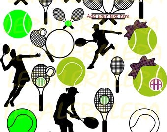 60 % OFF, Tennis SVG, Tennis Monogram Svg, Tennis Racket and Ball SVG, Silhouette Studio, Tennis svg Cut Files, svg, dxf, ai, eps, png