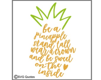 Download Pineapple quote | Etsy