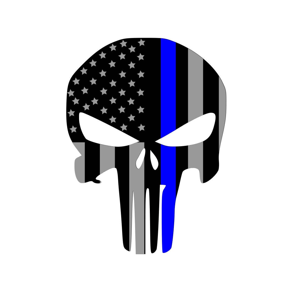 Punisher Cut File SVG PNG Cut File Police Punisher