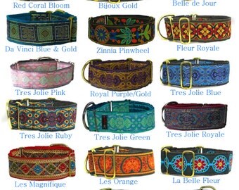 MARTINGALE DOG COLLAR - For Greyhound or custom request length. Please give dog type and /or neck size in notes