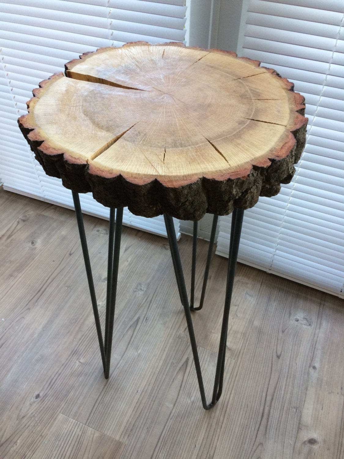 Log slice side table