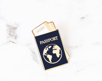 Passport Enamel Pin