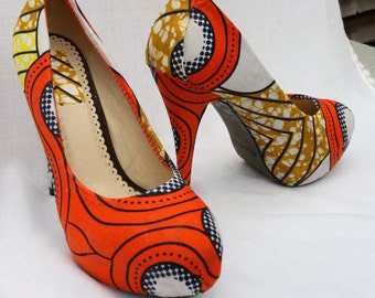 Ankara Platform Heels, Size 6.5