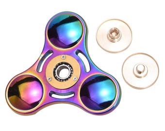WOOCON Pure Copper Triangle Hand Spinner Fidget Toy Luxury 
