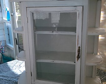 XL Vintage Curio Display Cabinet