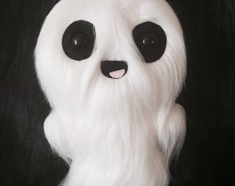White Ghost Toy Kawaii Plush OOAK Art Doll Ugly Cute Creepy Horror Toys Weird Stuffed Animals