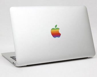 80s' Apple Rainbow Logo Protect Transparent Sticker MacBook Pro Retina 13" 15" with / without TouchBar - A1706 A1707 A1708
