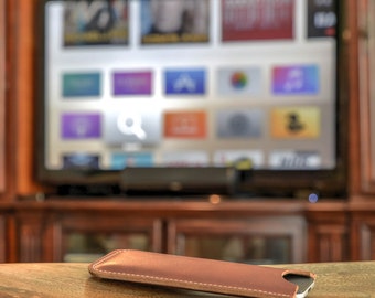 100% Handmade Leather Apple TV Remote Case - 4th Gen