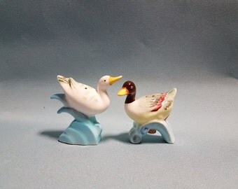 Vintage Duck Salt and Pepper Shakers