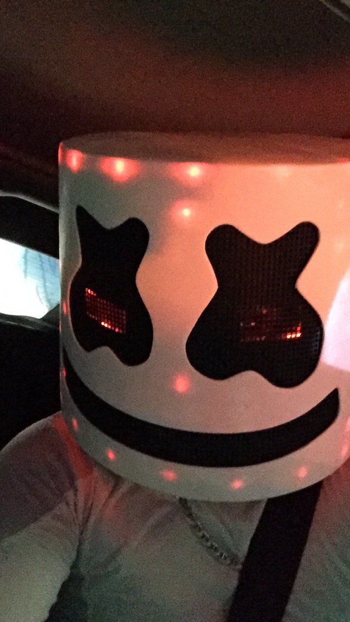 Marshmello LED Helmet by RaveHelemtsinc on Etsy