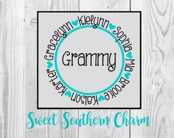 Grandma svg file - grandkids svg file - grammy svg file - grammy designs - grandma files - svg file - svg files - cut files - cutting file