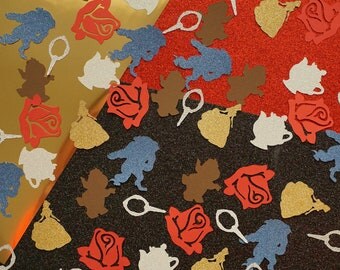 Beauty and the Beast Confetti, Beauty and the Beast Party, Birthday Party Decor, Birthday Party Confetti, Beauty and the Beast, Confetti