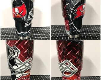 Tampa Bay Buccaneers Bucs Custom Yeti 20 30 RTIC Cup Fully Wrapped