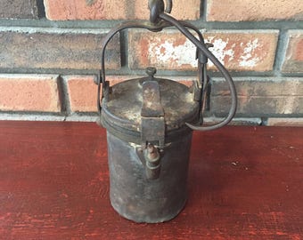 Antique 19th Ca STICKING TOMMY CANDLE Primitive Blacksmith