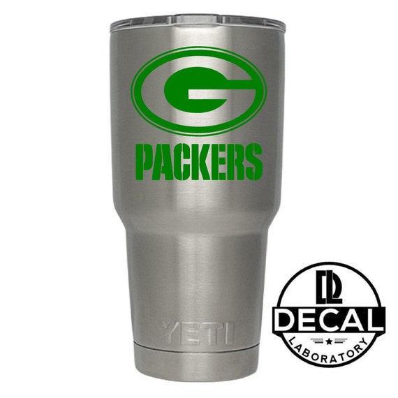 Yeti Decal Sticker - Green Bay Packers Decal Sticker For Yeti, RTIC, Rambler, Tumbler, Coldster, Beer Mug, mac book