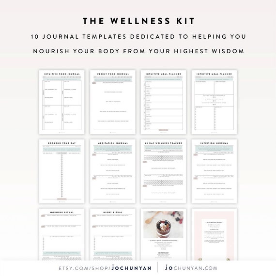 wellness journal template