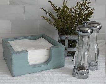 Distressed Napkin Holder, Rustic box, Storage box, Storage Container, Kitchen Decor, Dining, Napkin Holder,Napkin Storage