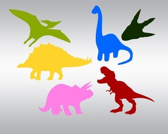 Dinosaurs and paw dinosaur SVG Clipart Cut Files Silhouette Cameo Svg for Cricut and Vinyl File cutting Digital cuts file DXF Png Pdf Eps