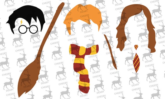 Download Harry Potter Trio Harry Ron & Hermione Digital File SVG