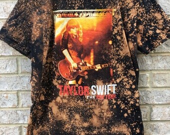 Vintage Inspired Bleached Taylor Swift Shirt