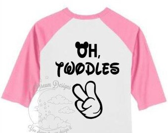 oh twodles, two year old shirt, i'm two, 2nd birthday, raglan, two year old birthday shirt, boys birthday shirt, girls birthday shirt