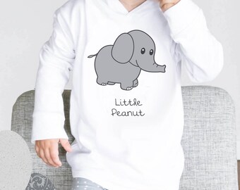 Baby elephant baby Hoodie - toddler hoodie, baby hooded top, my 1st hoodie, my first Hoodie, baby shower gift, birthday gift, little peanut
