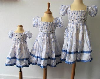Dress embroidered smoke hand with sleeves new
