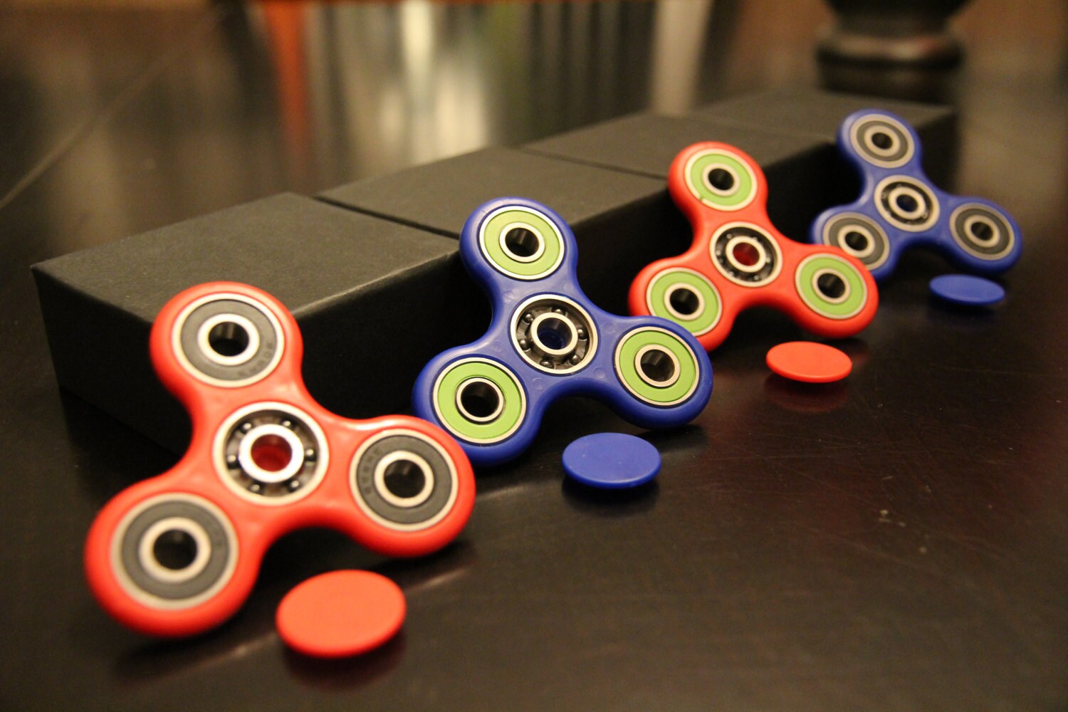 New EDC Fidget Spinner Ceramic Hand Toy w/ Caps Premium Si3N4