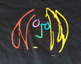 Vintage John Lennon Yoko Ono art shirt