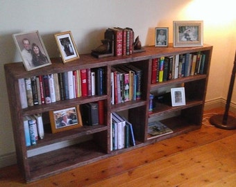Bookcase Shelving Rustic Bespoke Shabby Chic Wood Reclaimed