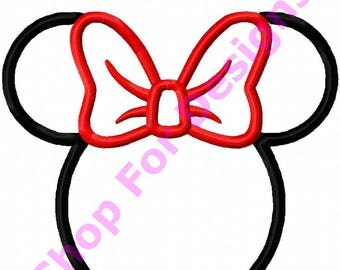 Minnie Mouse Applique Design