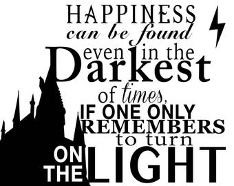 Download Harry Potter Quote Design for Silhouette Studio Cut Files