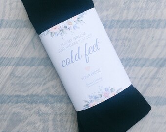 Socks for your Groom, groom gift, bride to groom, ready to be dispatched. For my groom incase you get cold feet. Love your bride