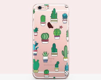 Cactus iPhone case - Cactus iPhone 6 case, Cactus phone case Clear Cactus iPhone 7 case - Succulent iphone Kawaii Mexican Case for iphone 30
