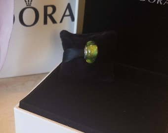 Authentic Genuine S925 ALE Pandora Sterling Silver Murano Disney Tinkerbell 791639 Charm Bead - Fits Pandora Moments Bracelet